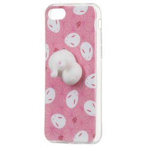 Розов силиконов кейс 3D Squishy със зайче за iPhone